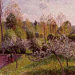 Камиль Писсарро - Цветущие яблони, Эраньи (1895)
