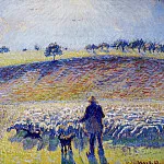 Камиль Писсарро - Shepherd and Sheep. (1888)