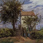 Камиль Писсарро - Дом в полях, Рюэй (1872)