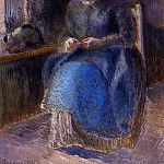 Камиль Писсарро - Женщина с шитьем (1881)