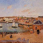 Камиль Писсарро - Внутренняя гавань Дьепа - после полудня, солнце, низкий прилив (1902)