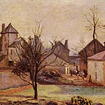 Камиль Писсарро - Двор фермы в Понтуазе (1874)