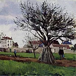 Камиль Писсарро - Яблони в Понтуазе (1868)