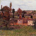 Камиль Писсарро - Ферма в Базенкуре (1884)