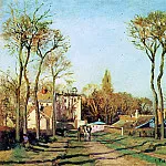 Camille Pissarro - Entry into the village of Voisins 