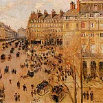 Камиль Писсарро - Площадь Французского Театра - впечатление от яркого солнца (1898)
