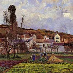 Камиль Писсарро - Огороды в селении Эрмитаж, Понтуаз (1873)