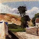 Камиль Писсарро - Улица в селении Эрмитаж, Понтуаз (1874)