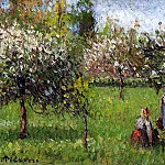 Камиль Писсарро - Цветение яблонь, Эраньи (1900)