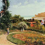 Камиль Писсарро - Сад отеля -Берневаль- (1900)