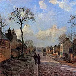 Камиль Писсарро - Дорога в Лувесьене (1872)