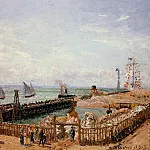 Камиль Писсарро - Гаврская пристань - высокий прилив, утреннее солнце (1903)