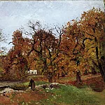 Камиль Писсарро - Осень, пейзаж рядом с Понтуазом (1871-72)