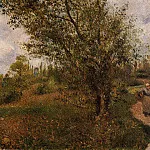 Camille Pissarro - Pontoise Landscape, Through the Fields. (1879)