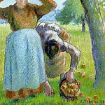 Камиль Писсарро - Сборщицы яблок-паденцов (1891)