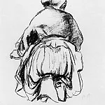 Camille Pissarro - Kneeling woman 