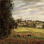 Камиль Писсарро - Вид Марли-ле-Руа (1870)