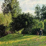 Камиль Писсарро - Яблони, Закат, Эраньи (1896)