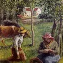 Камиль Писсарро - Пастушка (1883)