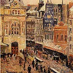 Камиль Писсарро - Вид Парижа, улица Амстердам (1897)