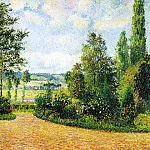 Camille Pissarro - Mirbeaus Garden, the Terrace. (1892)