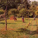 Камиль Писсарро - Огороженное поле в Эраньи (1896)