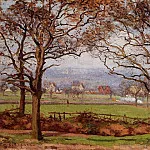 Камиль Писсарро - Рядом с холмом Сиденхэм, с которого виден Нижний Норвуд (1871)