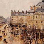 Camille Pissarro - Place du Theatre Francais - Rain Effect. (1898)