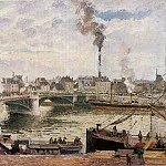 Камиль Писсарро - Большой мост, Руан (1896)