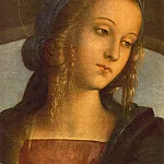 Pietro Perugino - The Madonna between St. John the Baptist and St. Sebastian 1493 detail1