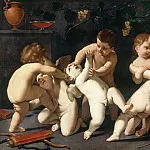 Combat of Cupids and Putti, Guido Reni