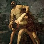 Hercules Wrestling with the River God Achelous, Guido Reni
