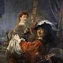 Rembrandt Harmenszoon Van Rijn - Rembrandt and Saskia in the Scene of the Prodigal Son