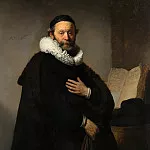 Rembrandt Harmenszoon Van Rijn - Portrait of Johannes Wtenbogaert