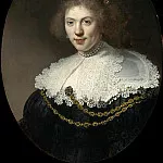 Rembrandt Harmenszoon Van Rijn - Portrait of a Woman Wearing a Gold Chain