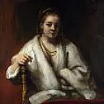 Portrait of Hendrickje Stoffels , Rembrandt Harmenszoon Van Rijn