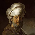 Rembrandt Harmenszoon Van Rijn - Portrait of a Man in an Oriental Costume