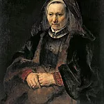 Portrait of an Elderly Woman, Rembrandt Harmenszoon Van Rijn