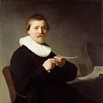 Rembrandt Harmenszoon Van Rijn - Man Sharpening a Quil