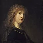 Rembrandt Harmenszoon Van Rijn - Saskia van Uylenburgh, the Wife of the Artist