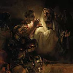 Rembrandt Harmenszoon Van Rijn - Peter Denouncing Christ
