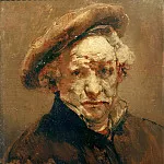 Selfportrait, study, Rembrandt Harmenszoon Van Rijn