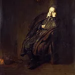 An Old Man Asleep at the Hearth, Rembrandt Harmenszoon Van Rijn