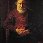 Рембрандт Харменс ван Рейн - Портрет старика в красном