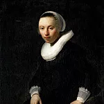 Rembrandt Harmenszoon Van Rijn - Portrait of a Young Woman Seated