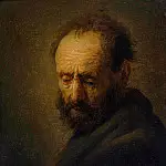 Rembrandt Harmenszoon Van Rijn - Head of a bearded man