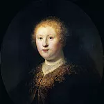 Rembrandt Harmenszoon Van Rijn - Portrait of a Young Woman (Circle of Rembrandt)