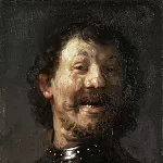 Rembrandt Harmenszoon Van Rijn - a Laughing Man in a Gorget
