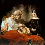 Rembrandt Harmenszoon Van Rijn - Jacob Blessing the Children of Joseph