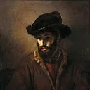 A bearded man wearing a hat [studio], Rembrandt Harmenszoon Van Rijn